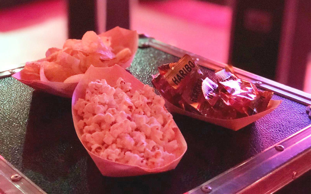 Popcorn Haribo Gummibärchen Chips Essen Snack Apero